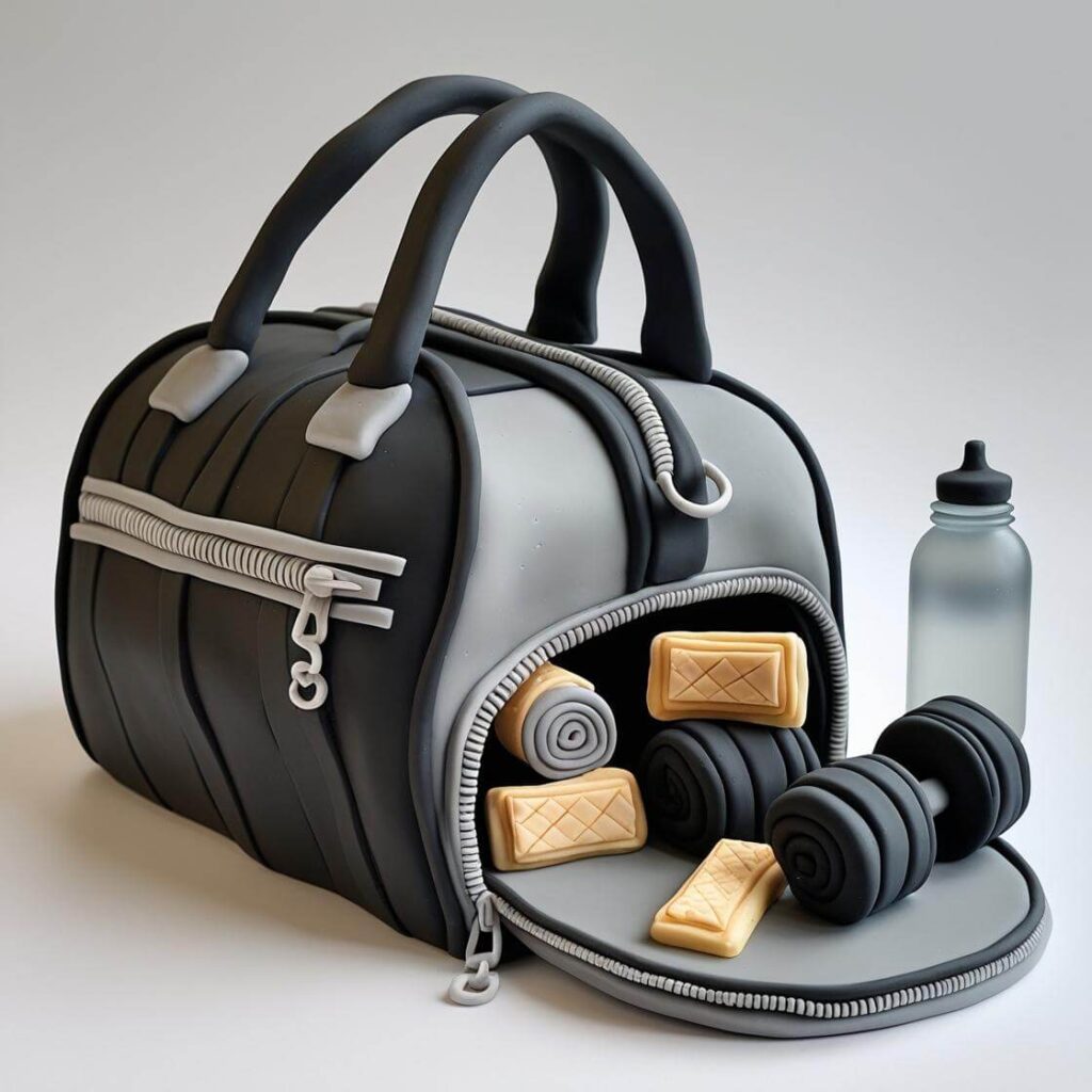 10 Unique Gym Cake Design Ideas for Fitness Enthusiasts 6 Gym Bag Cake