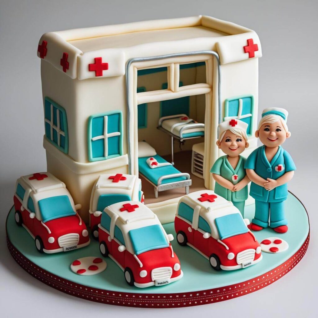 Hospital Scene Cake