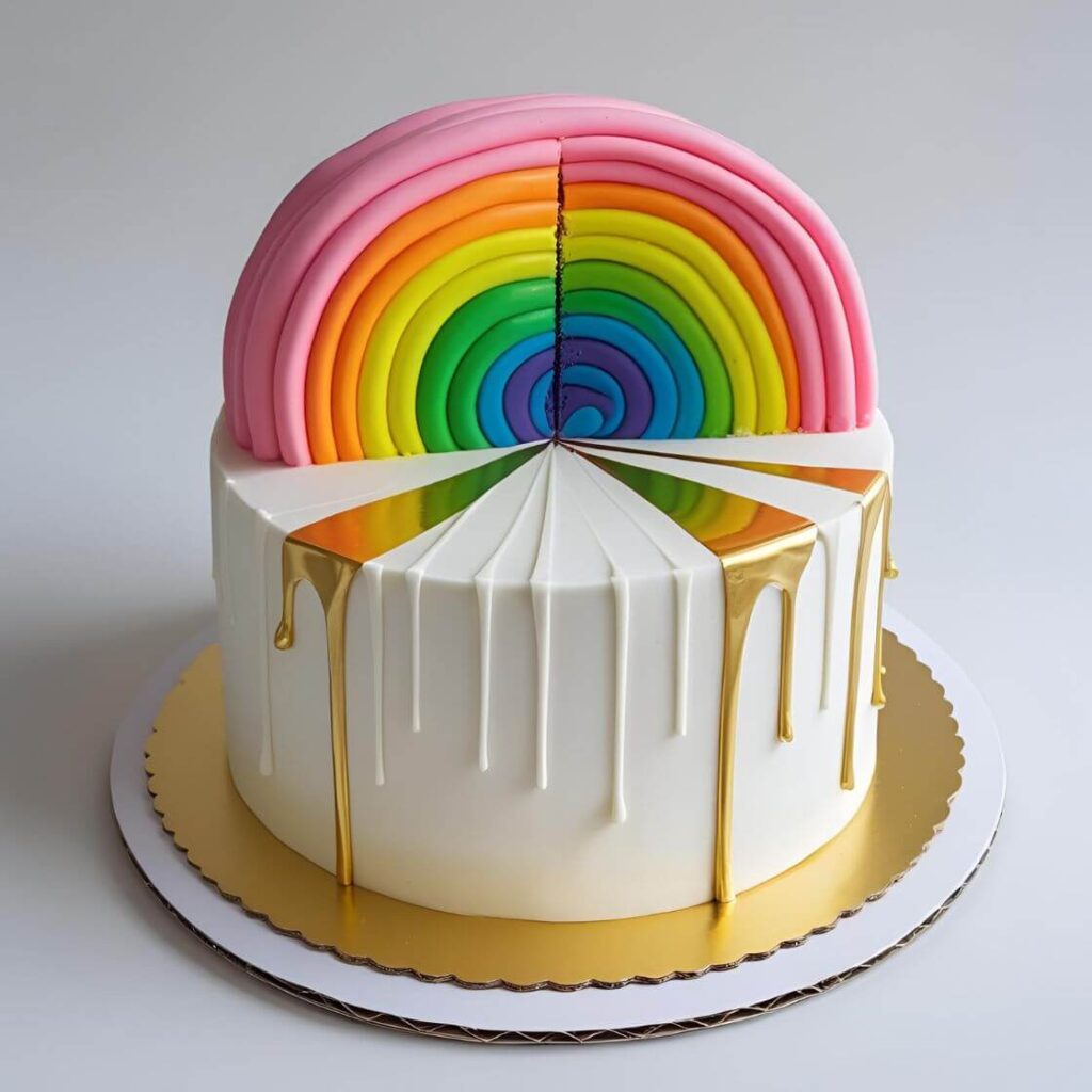 Interactive 'Cut-Into' Reveal Cakes