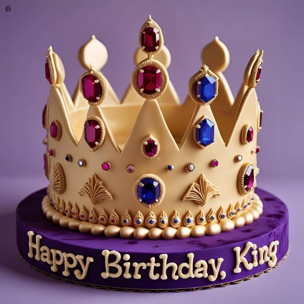 10 Trending Birthday Cake Designs for your Husband in 2025 11 King of the House Crown Cake for husband