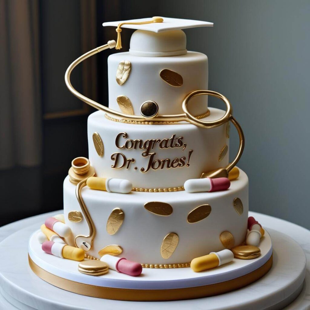 Medical Themed Tiered Cake