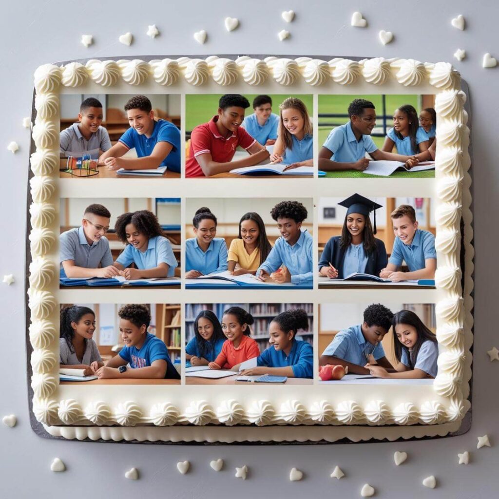 10 Trending Cake Designs for a Memorable Student Farewell 2025 3 Memory Lane Photo Cake