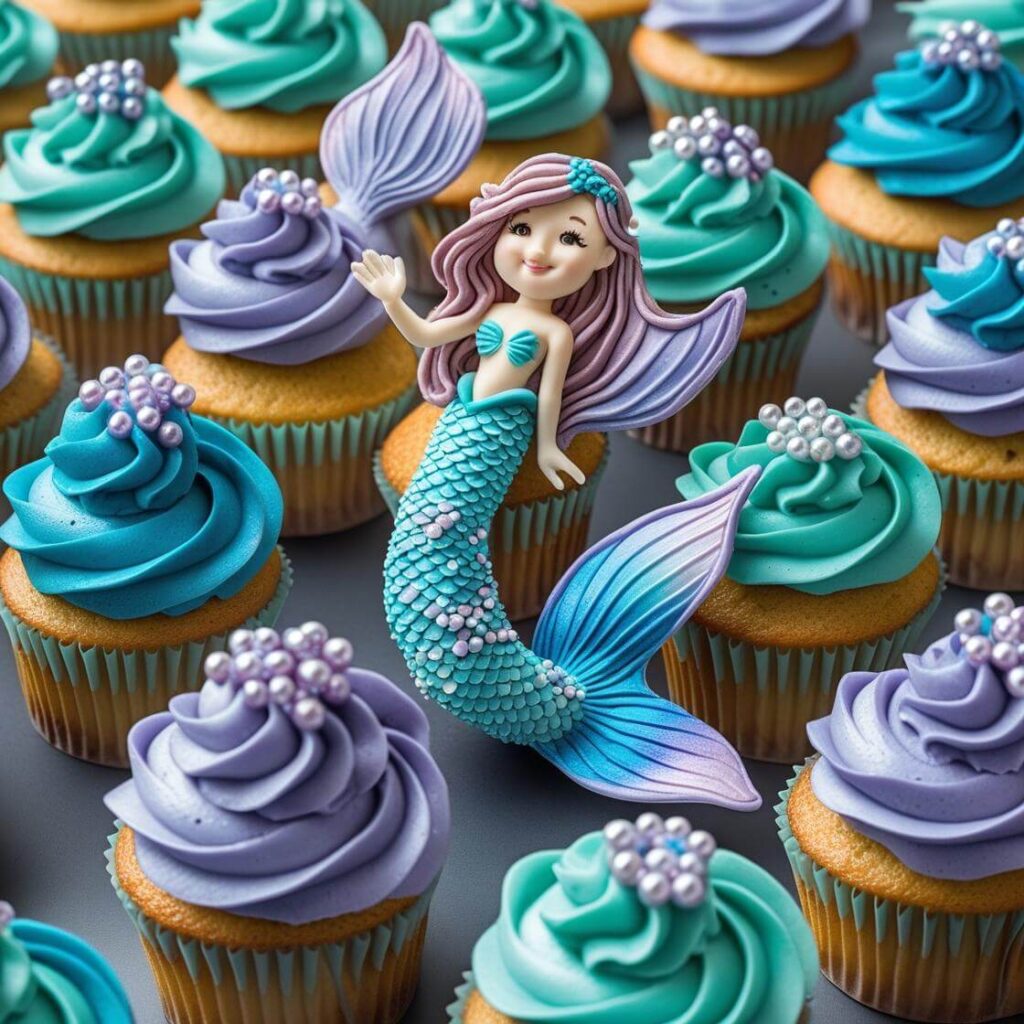 10 Stunning Mermaid Cake Designs for a Magical Celebration 11 Mermaid Cupcake Cake