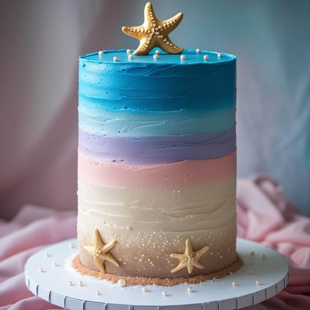 10 Stunning Mermaid Cake Designs for a Magical Celebration 8 Mermaid Ombre Cake