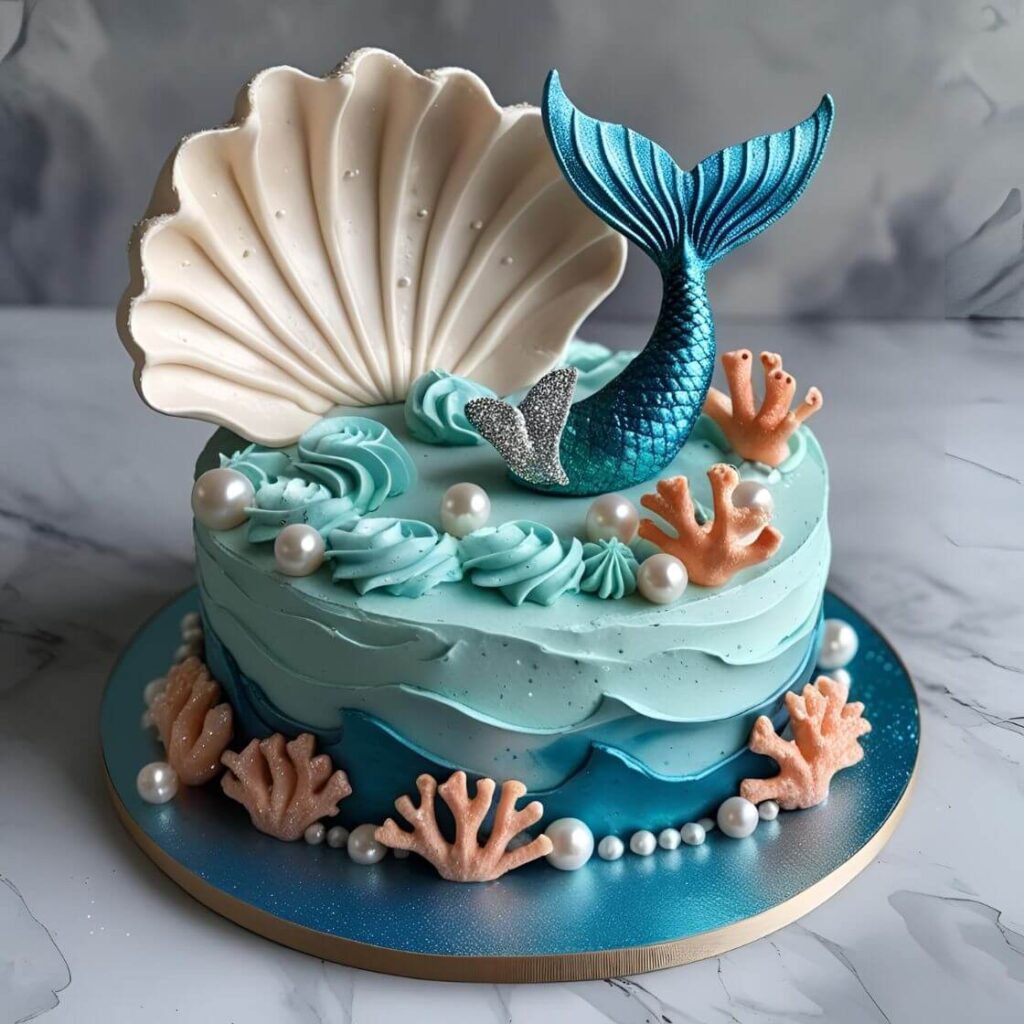 10 Stunning Princess Cake Design Ideas for a Magical Celebration 5 Mermaid Princess Cake