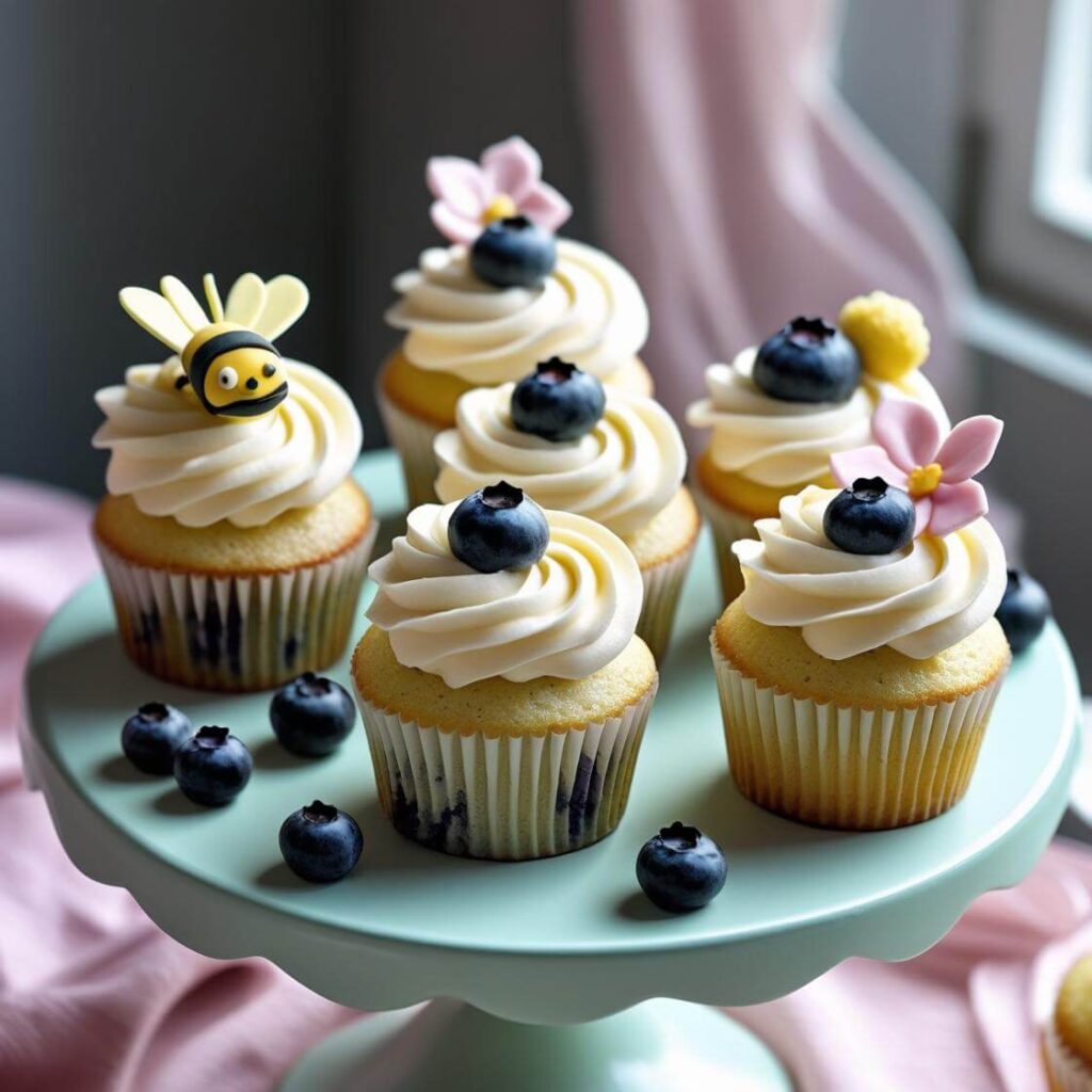 10 Stunning Blueberry Cake Designs to Inspire Your Next Baking Adventure 8 Mini Blueberry Layer Cakes Cupcakes