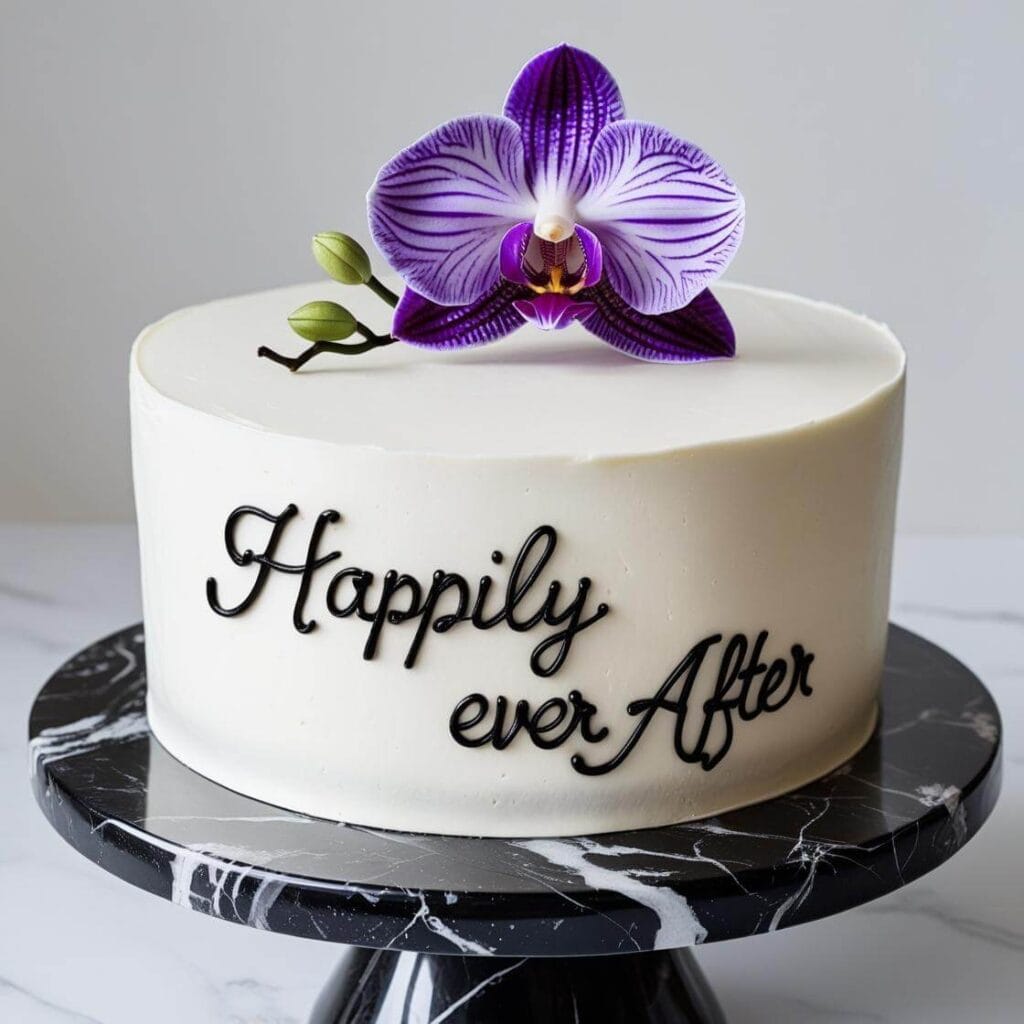 Minimalist Single Tier Cake