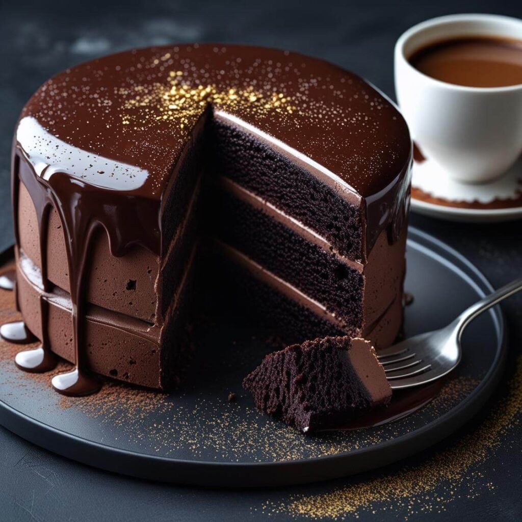 Moist Eggless Chocolate Cake