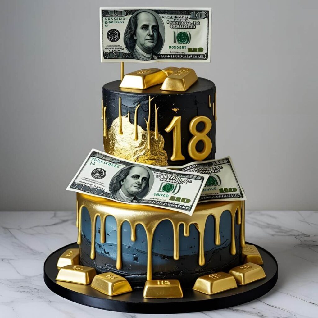 Money & Gold Cake