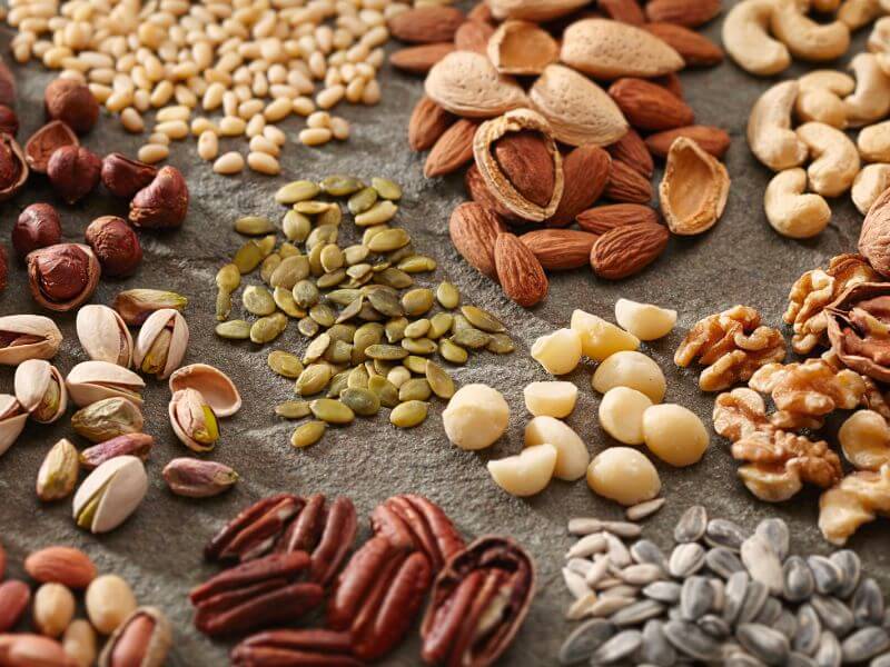 Best 7 Protein Rich Foods for Pregnant Women (Vegetarian) 4 Nuts and Seeds