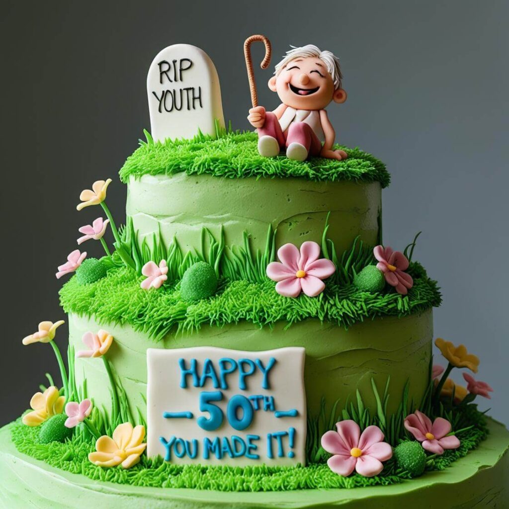 Over the Hill Humorous Cake