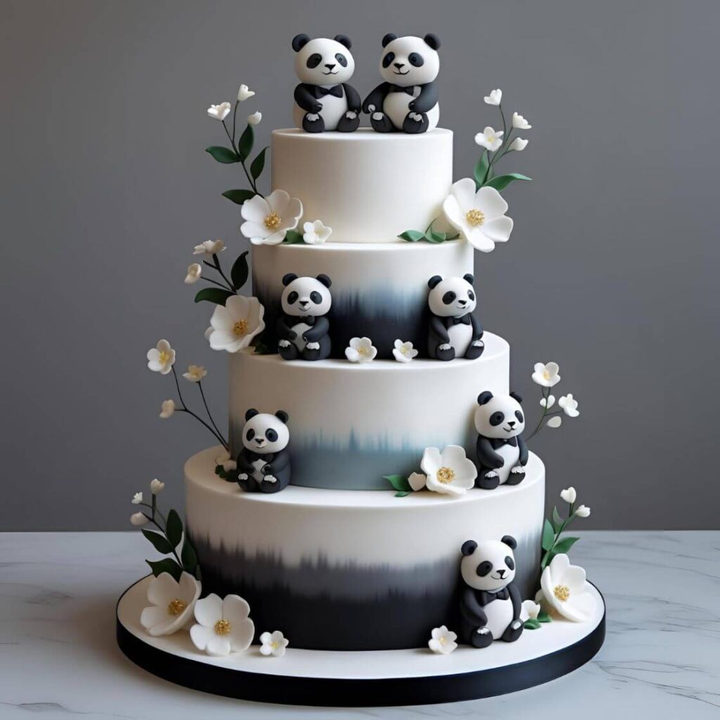10 Popular Panda Cake Designs which is trending in 2025 10 Panda Wedding Cake