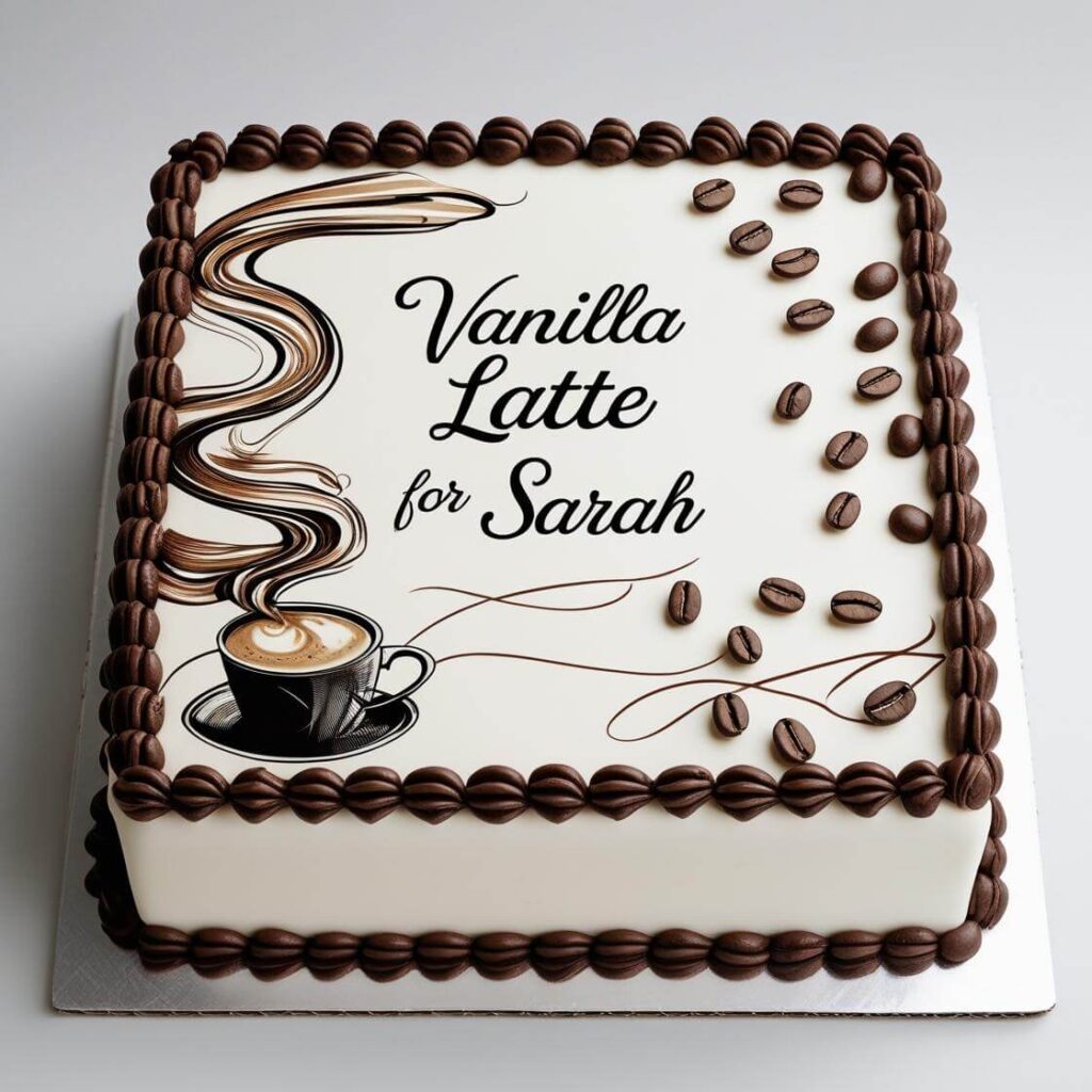 Personalized Coffee Portrait Cake