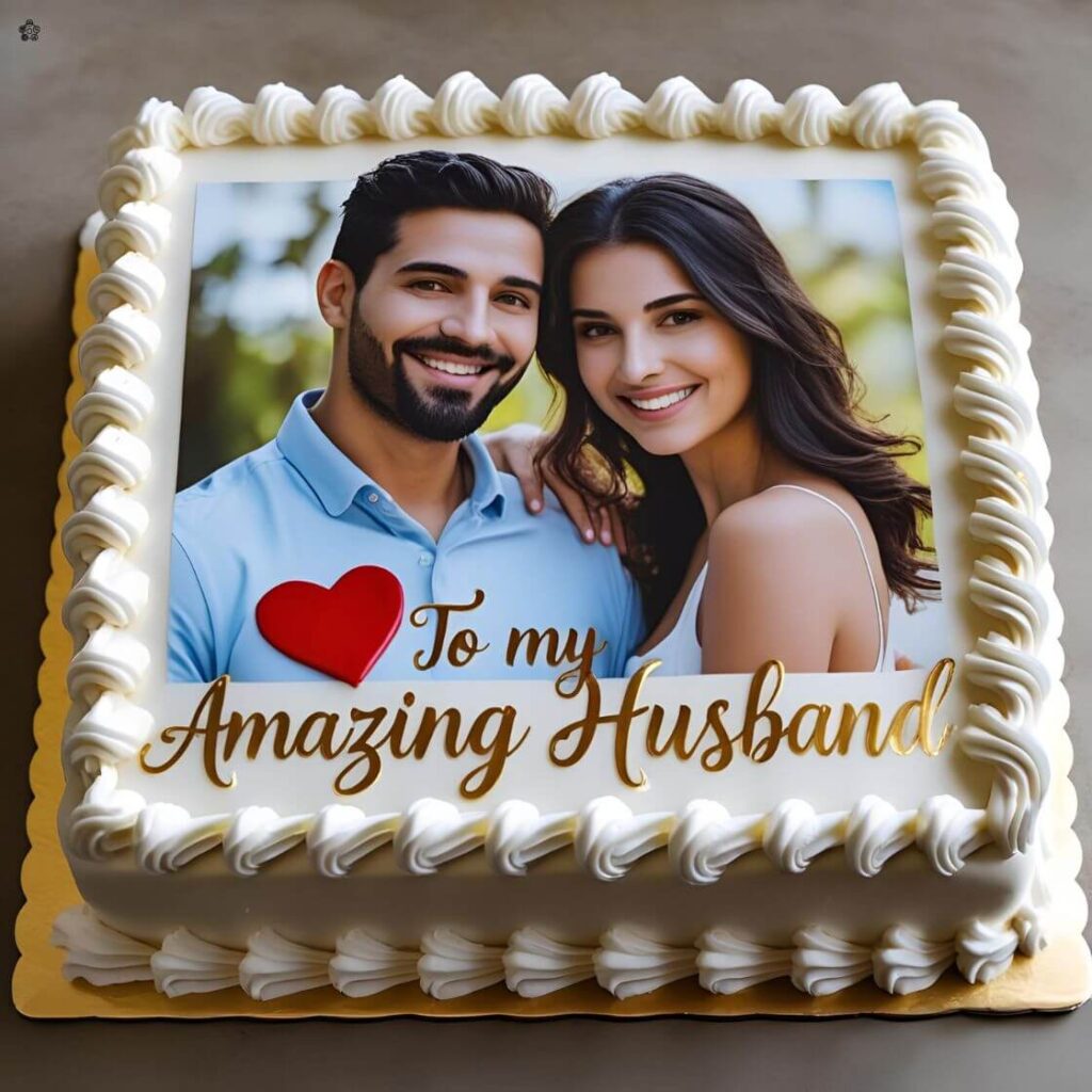 10 Trending Birthday Cake Designs for your Husband in 2025 5 Personalized Photo Cake for husband