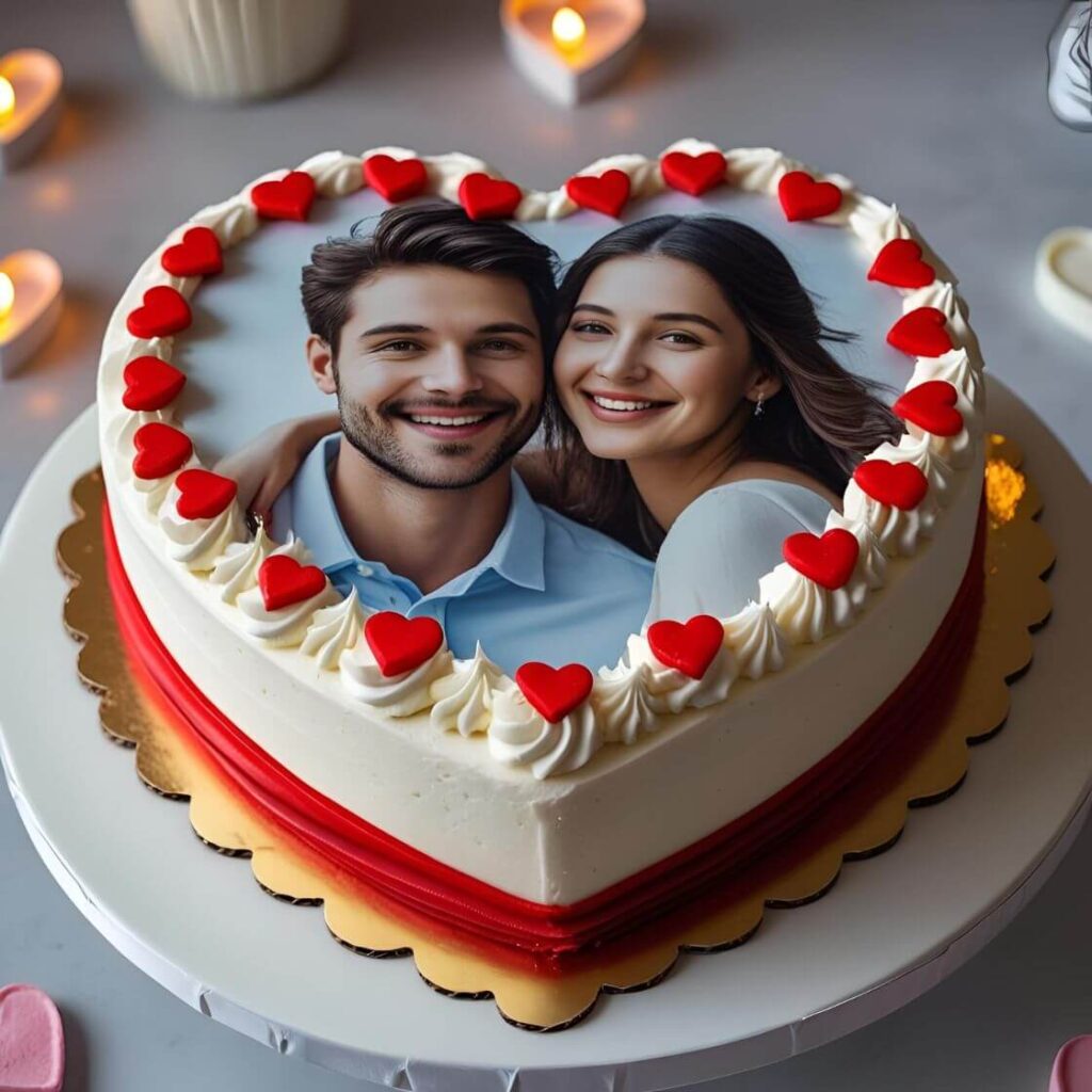 10 Heart-Shaped Cake Designs to Sweeten Your Celebrations 11 Personalized Photo Heart Cake