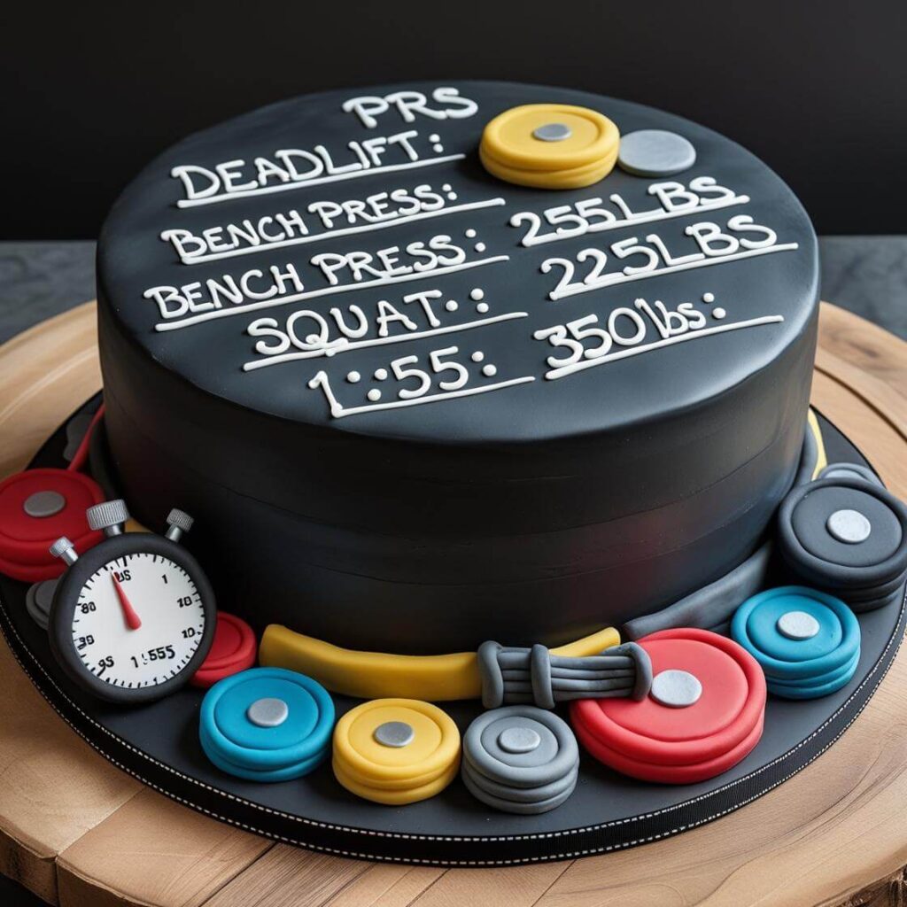 10 Unique Gym Cake Design Ideas for Fitness Enthusiasts 11 Personalized Workout Stats Cake
