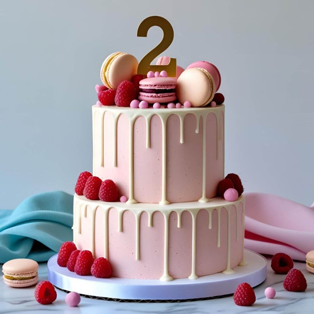 10 Trending 2nd Birthday Cake Designs for Your Baby Girl in 2025 5 Pretty in Pink Drip Cake