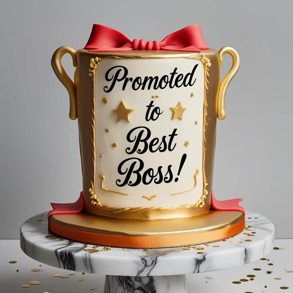 Promoted to Best Boss Cake