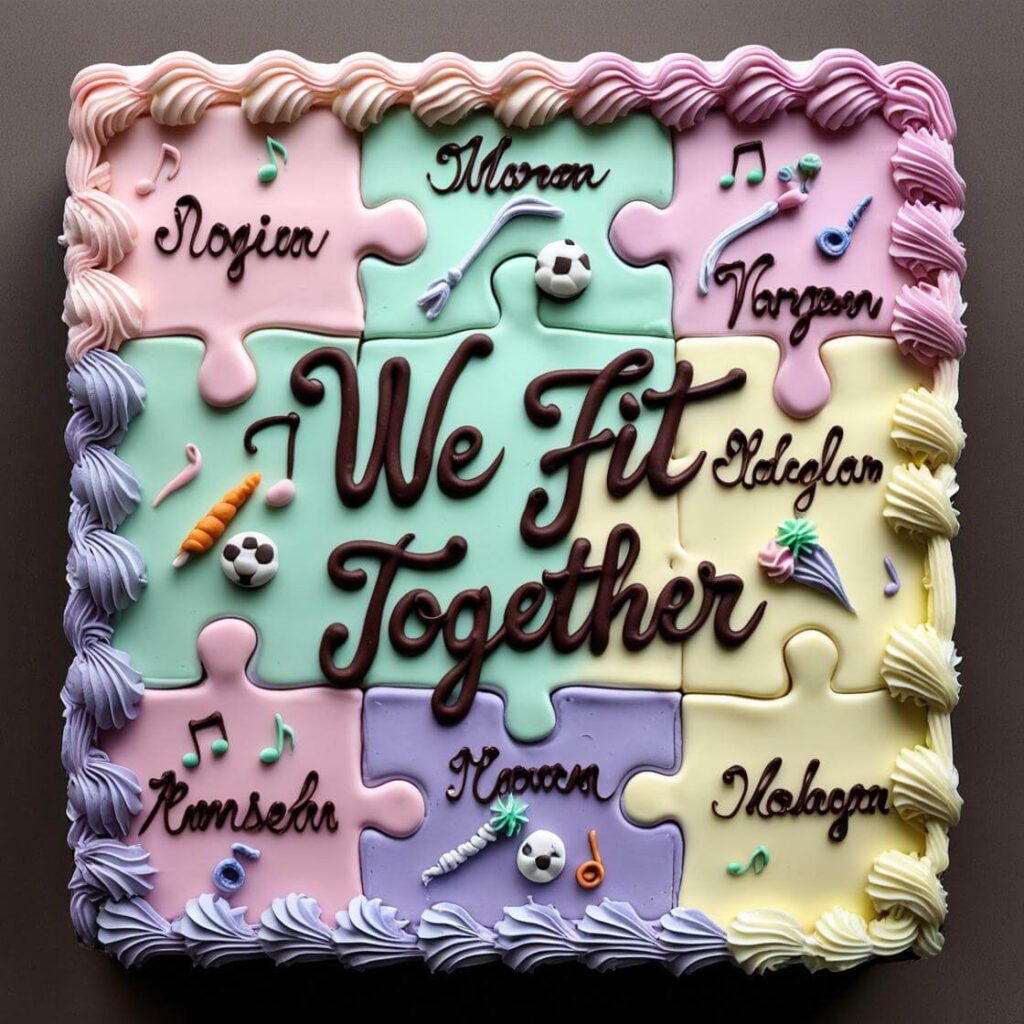10 Trending Cake Designs for a Memorable Student Farewell 2025 7 Puzzle Piece Cake