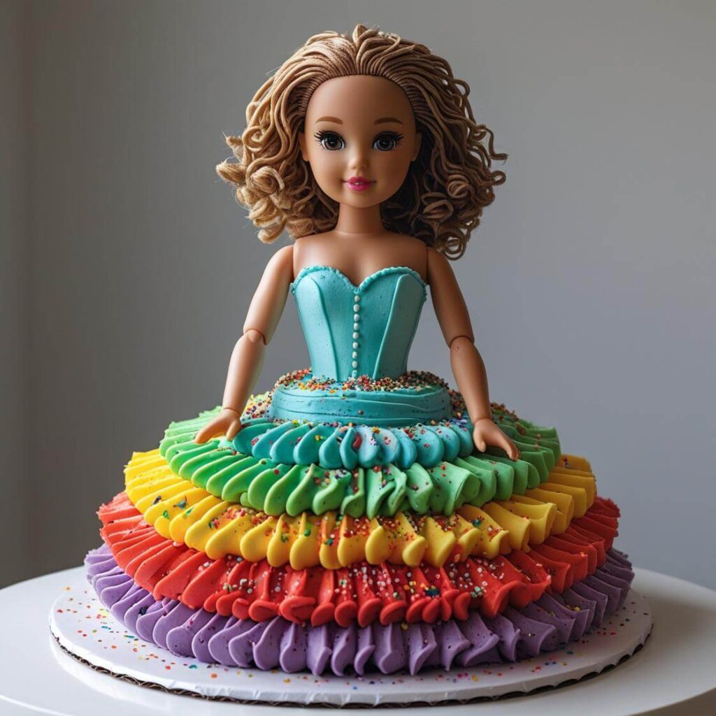 10 Beautiful Doll Cake Designs for Birthdays & Special Occasions 11 Rainbow Tutu Doll Cake