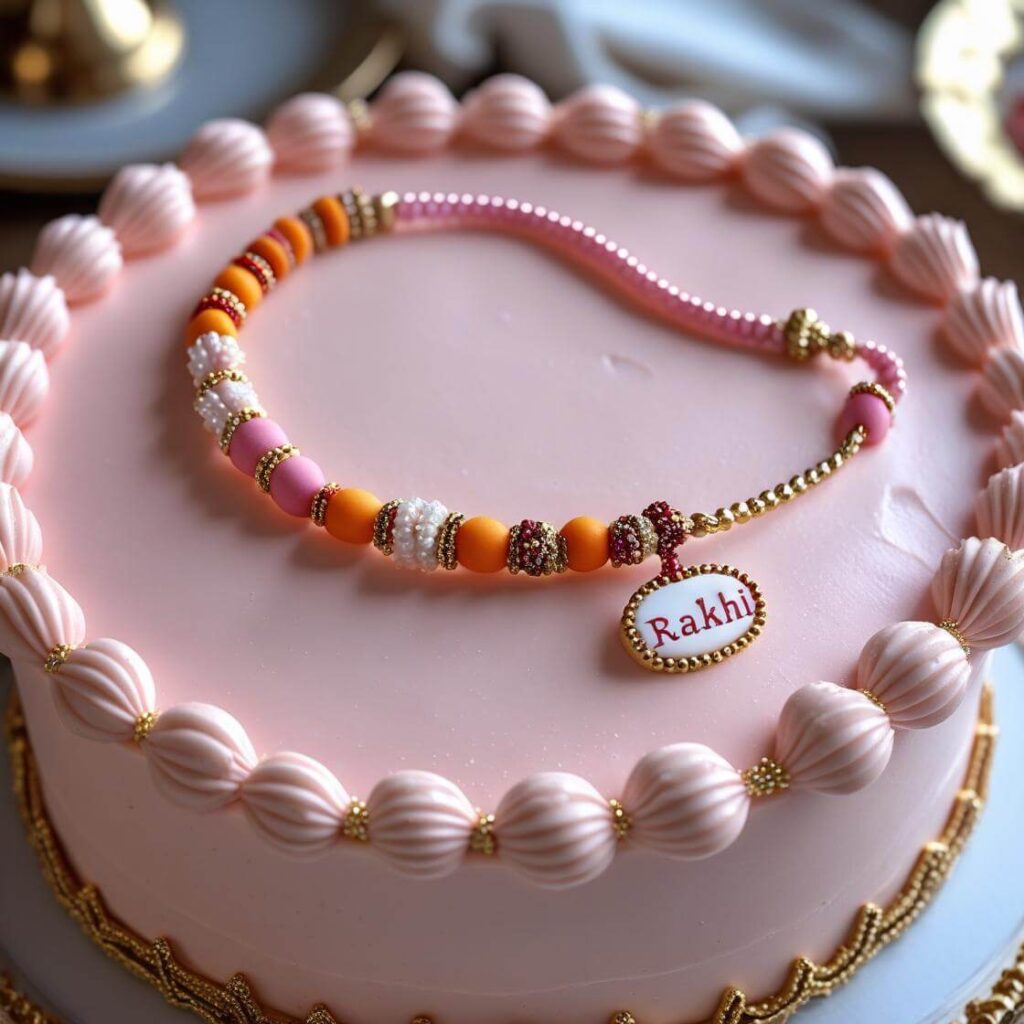 10 Stunning Raksha Bandhan Cake Designs to Celebrate the Bond of Love 2 Rakhi Themed Fondant Cake