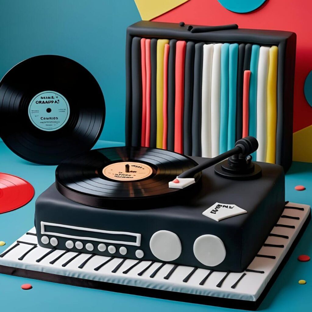 10 Trending Cake Designs for Grandpa in 2025 – Sweet & Sentimental! 5 Retro Record Player Cake