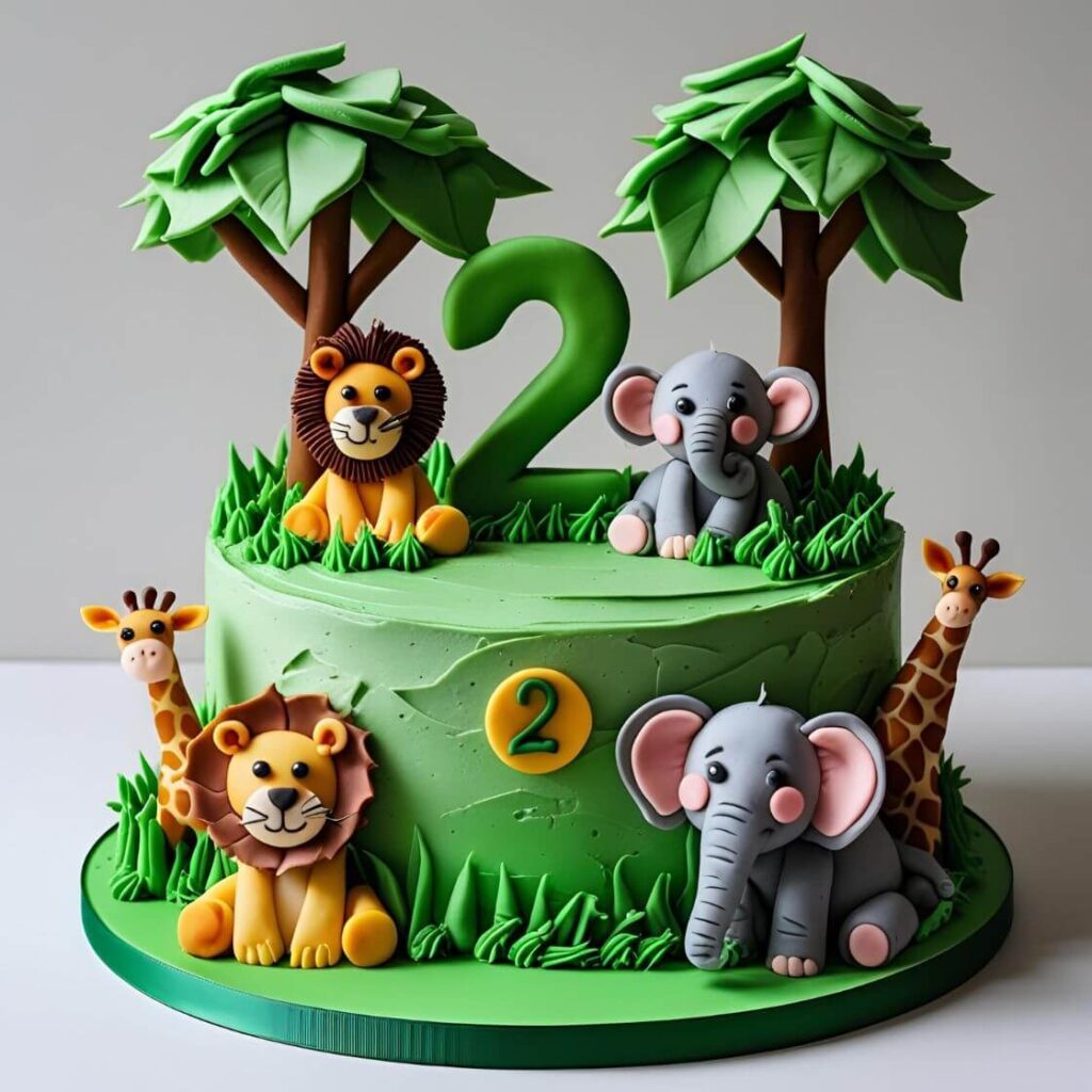 10 Trending 2nd Birthday Cake Designs for Your Baby Girl in 2025 10 Safari Animal Adventure