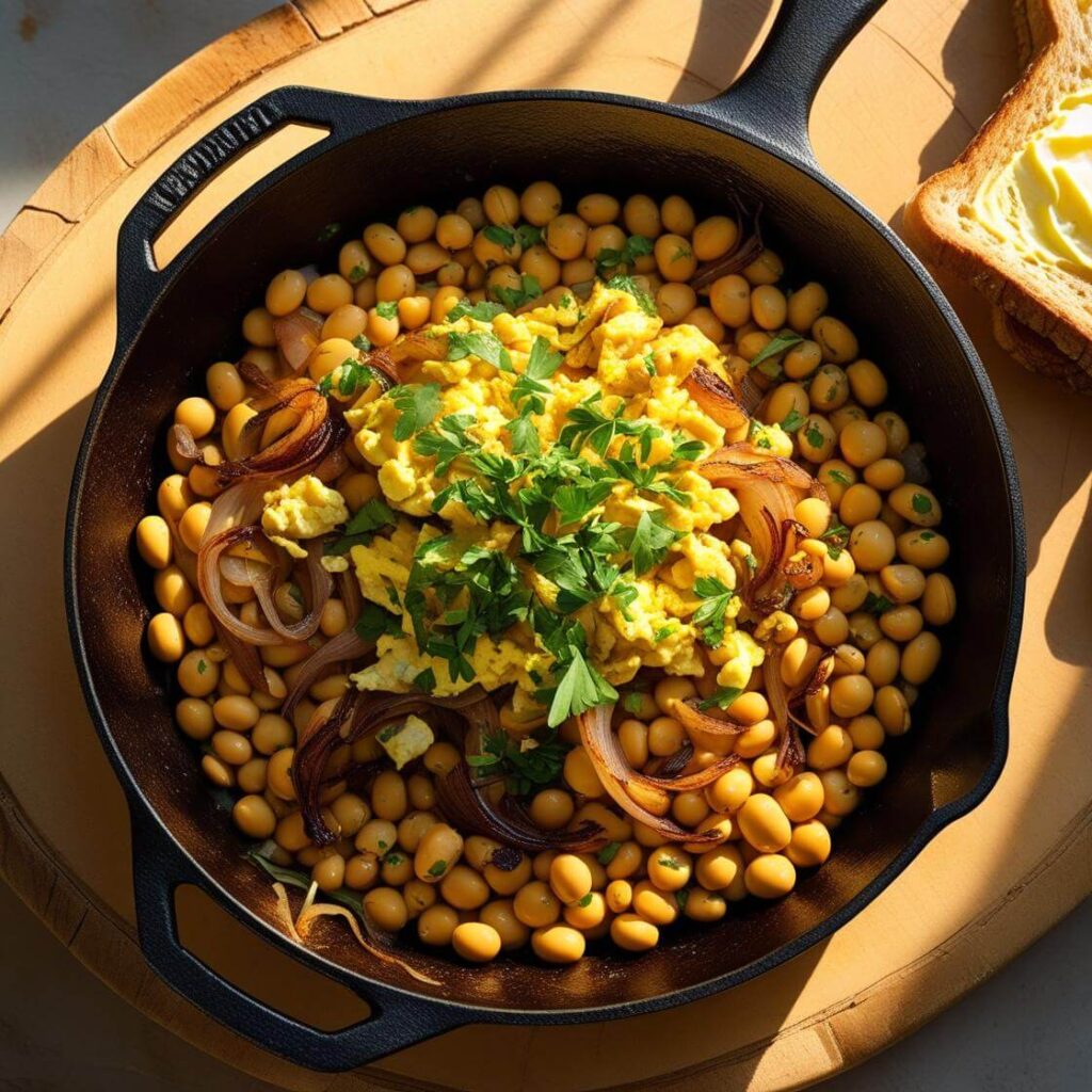 Soybean & Veggie Scramble