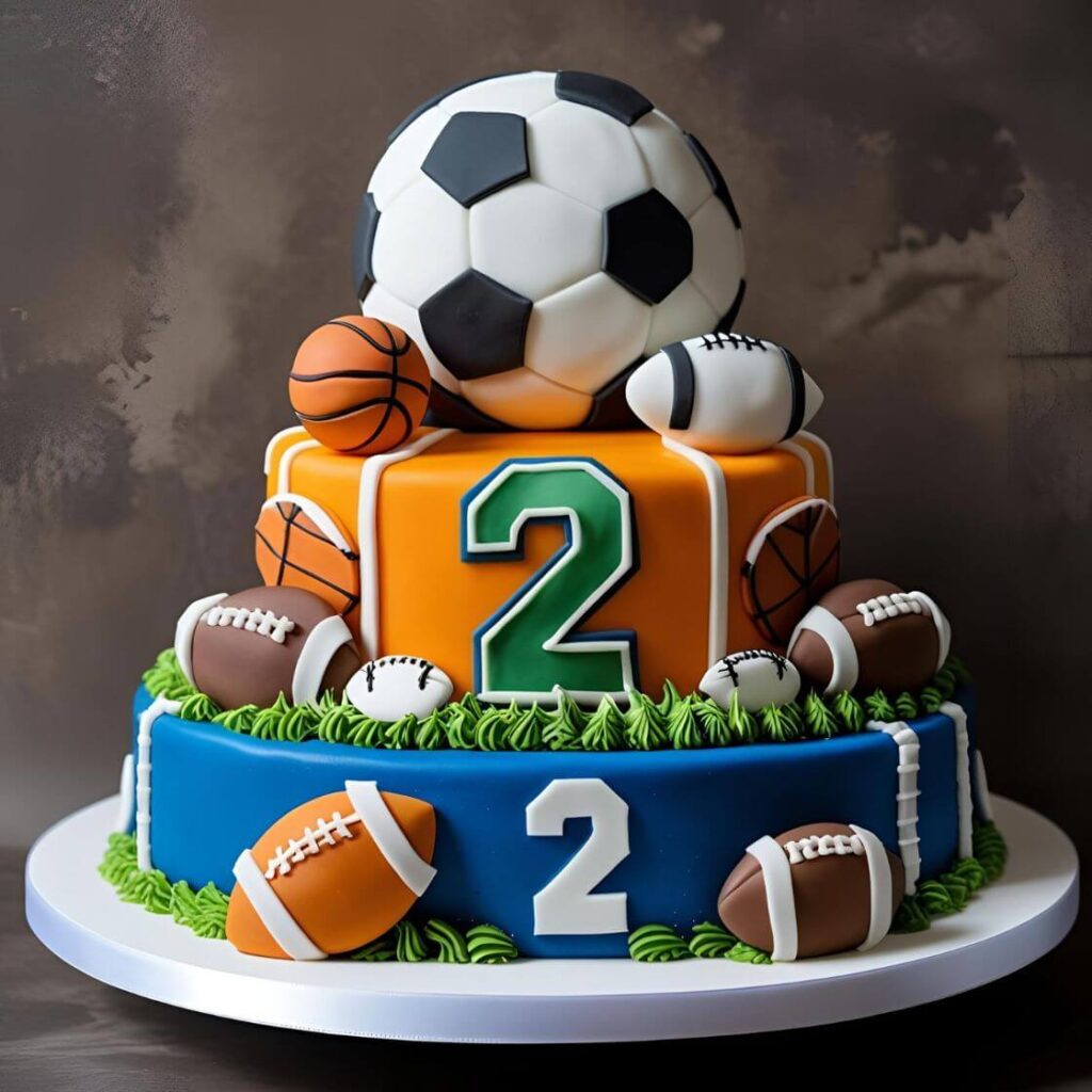 2025’s Hottest 2nd Birthday Cake Designs for Your Little Boy! 10 Sports Fan Cake