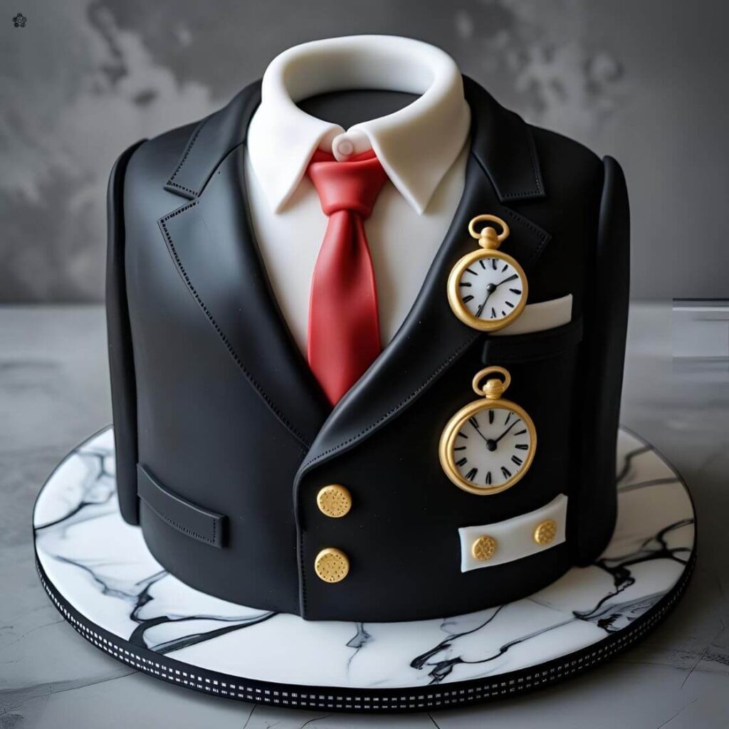10 Trending Birthday Cake Designs for your Husband in 2025 8 Suit & Tie Elegant Cake for husband