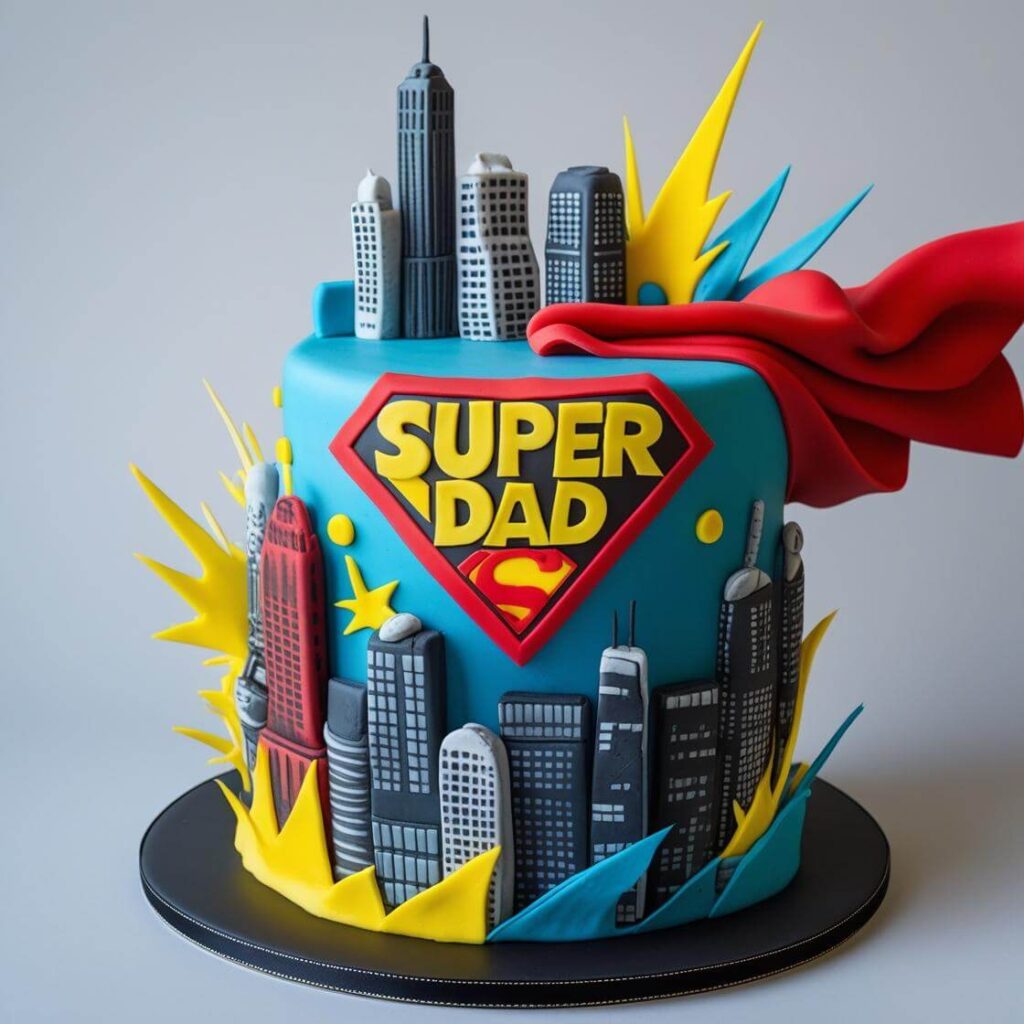 10 Unique Cake Designs for Dad to Make His Day Special 9 Superhero Dad Cake