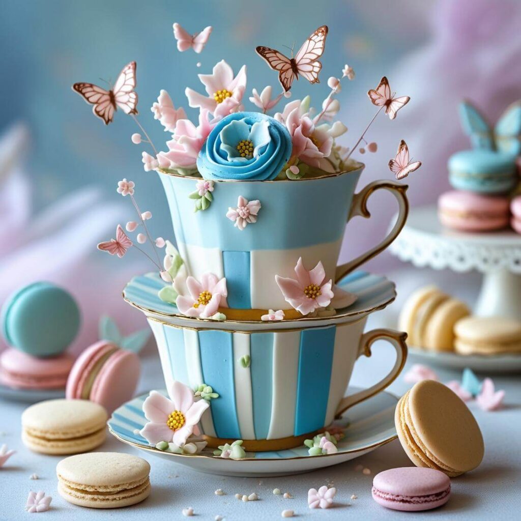 10 Popular Cake Designs to Celebrate Your Mom 7 Tea Party Cake