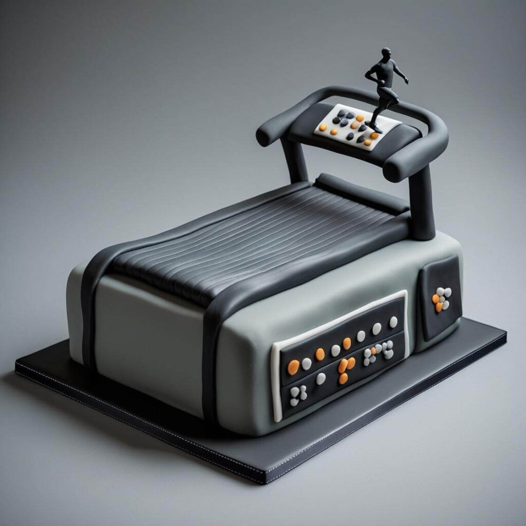 10 Unique Gym Cake Design Ideas for Fitness Enthusiasts 8 Treadmill Cake