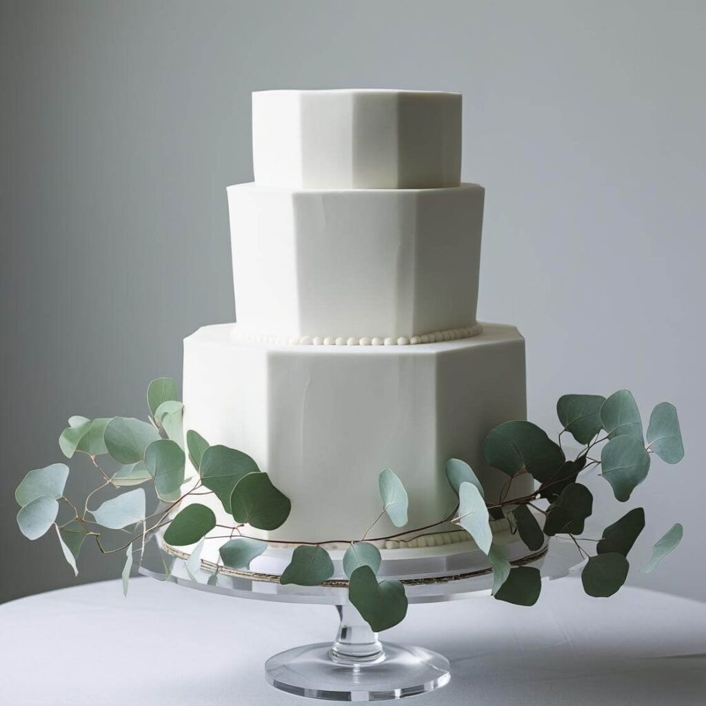 Two-Tiered Minimalist Cake