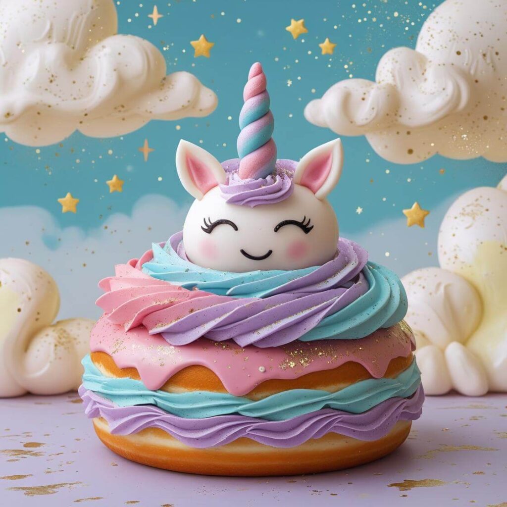 10 Popular Donut Cake Design Ideas for Every Occasion 8 Unicorn Donut Cake