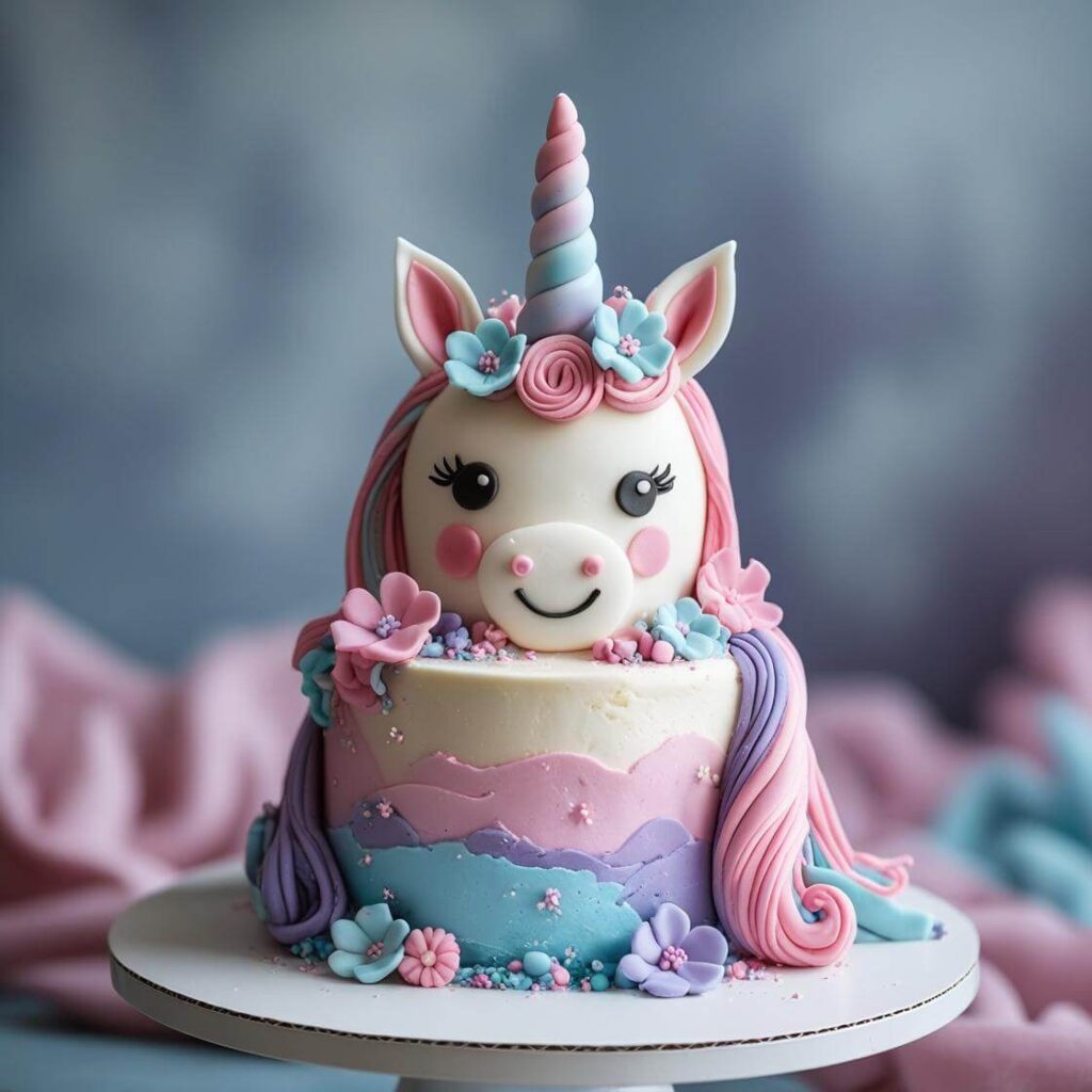 10 Magical Unicorn Cake Design Ideas to Wow Your Guests 9 Unicorn Smash Cake for Babies