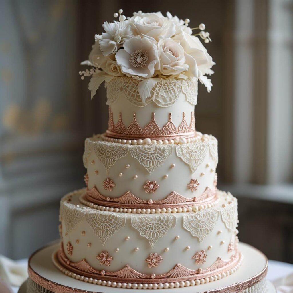 Vintage-Inspired Cake