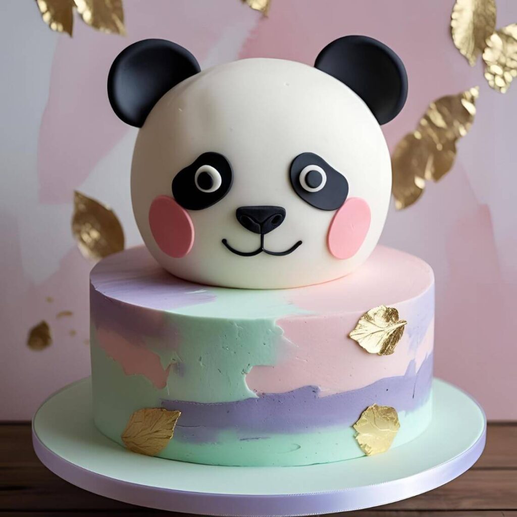 10 Popular Panda Cake Designs which is trending in 2025 3 Watercolor Panda Cake