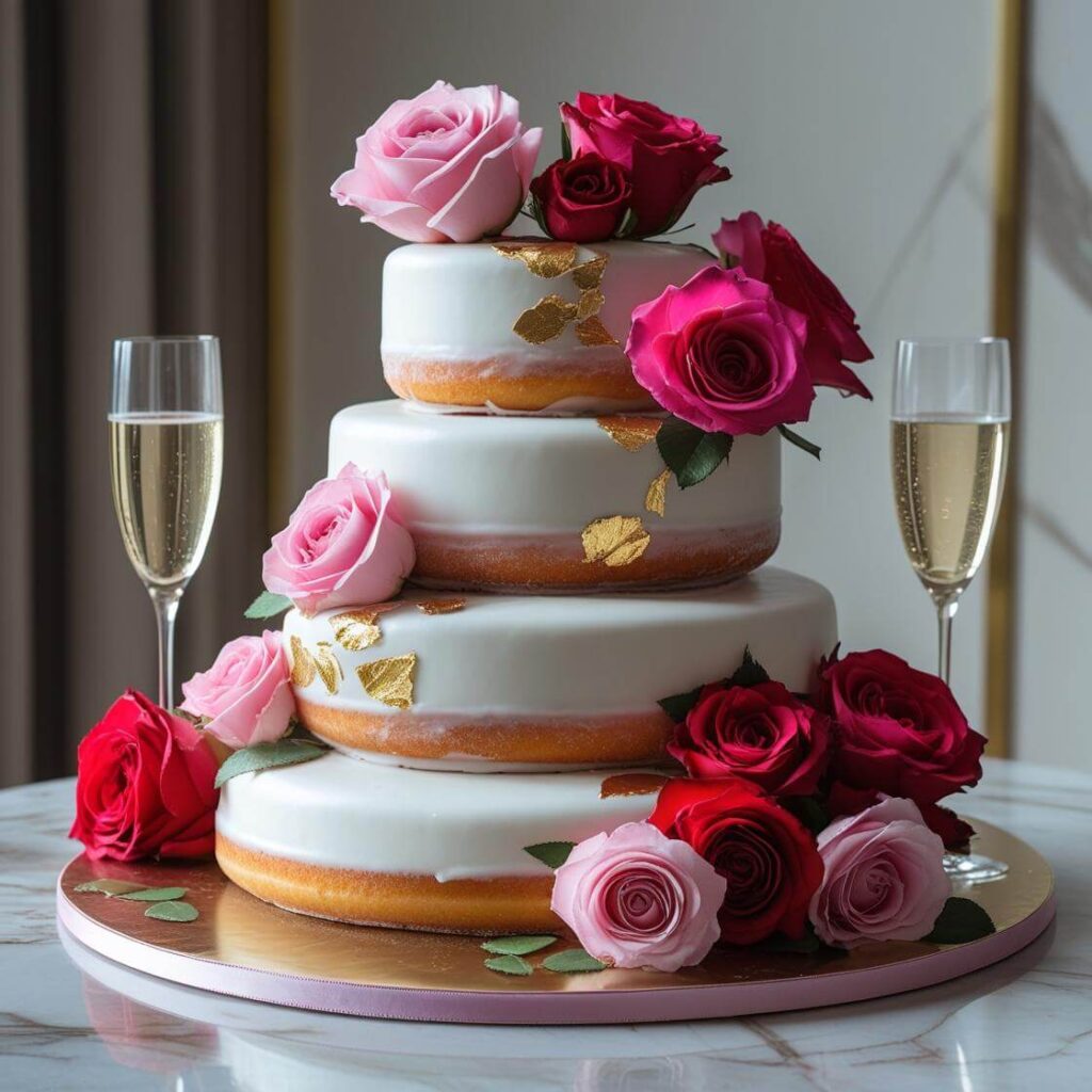 10 Popular Donut Cake Design Ideas for Every Occasion 6 Wedding Donut Cake