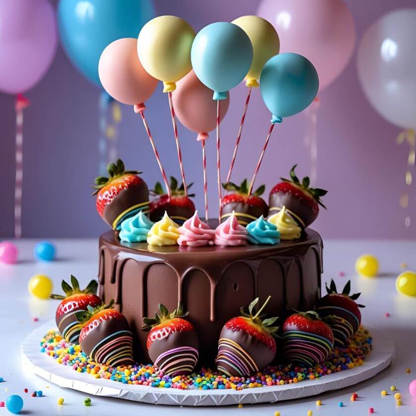 10 Stunning Chocolate Truffle Cake Designs to Satisfy Your Sweet Cravings 10 Whimsical Chocolate Balloon Cake