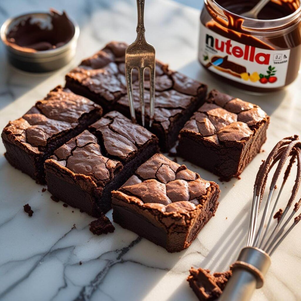 3-Ingredient Nutella Brownies