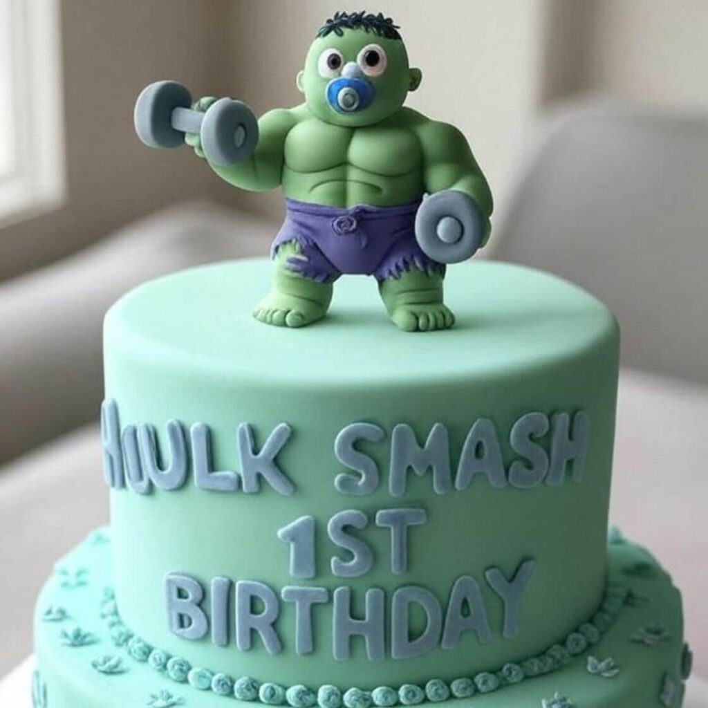 Baby Hulk Cake
