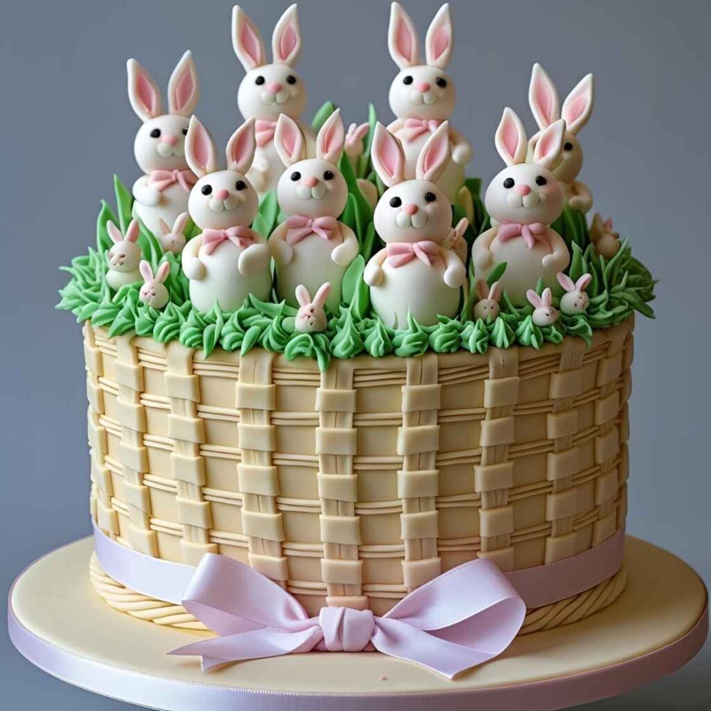 Basket of Bunnies Cake