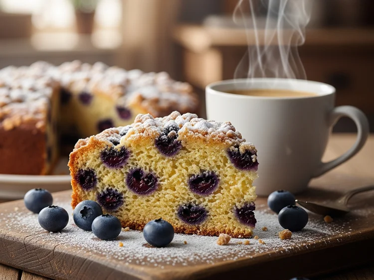 Blueberry Coffee Cake Recipe with Forzan Blueberries