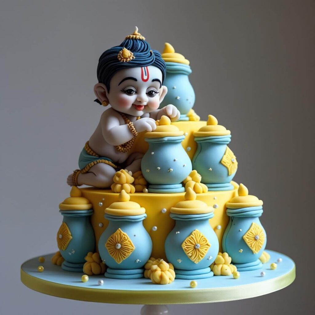 Butter Pot (Makhan) Themed Cake