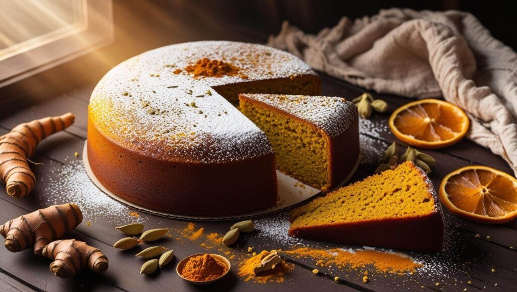 Cardamom and Turmeric Cakes Spiced Desserts with Health Benefits