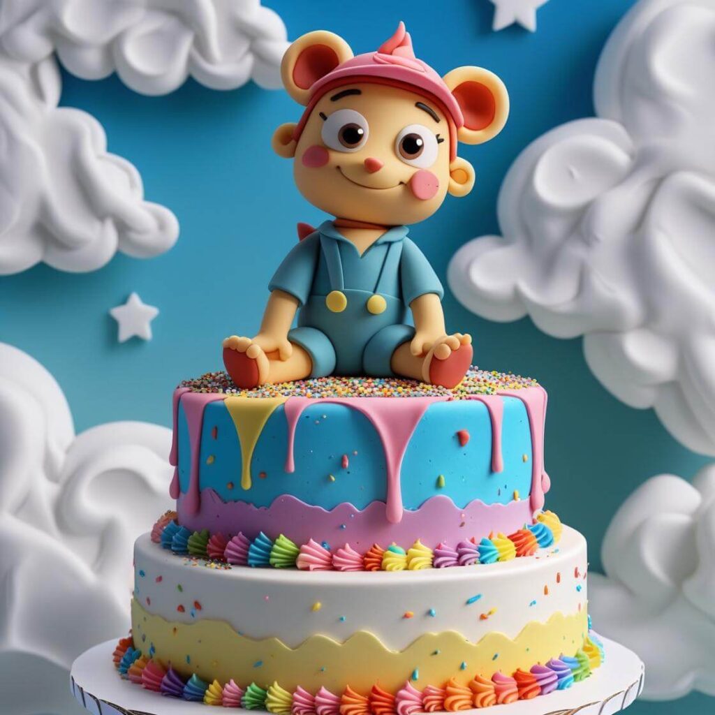 10 Adorable Cake Designs for Your Daughter’s Birthday – She’ll Love #7! 8 Cartoon Character Cake for Daughter