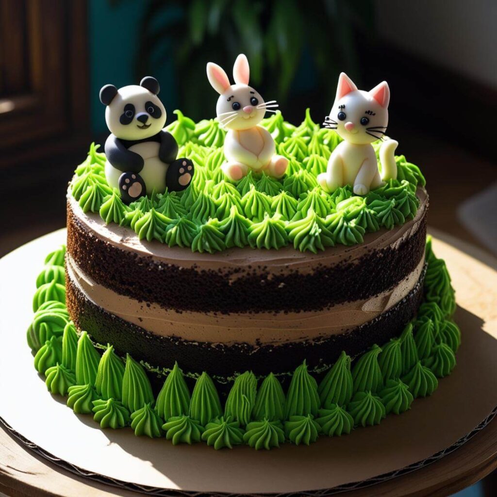 Chocolate Animal Party Cake