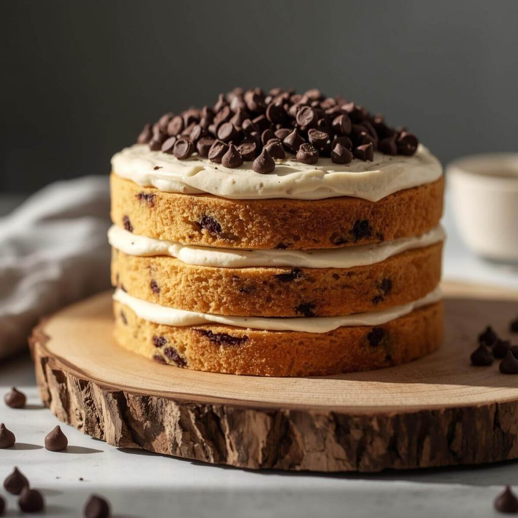 Chocolate Chip Naked Cake