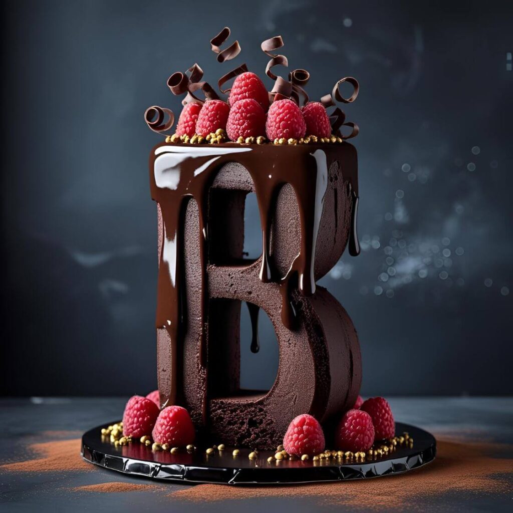 Best 10 Letter Cake Design Ideas to Wow Your Guests! 3 Chocolate Drip Letter Cake